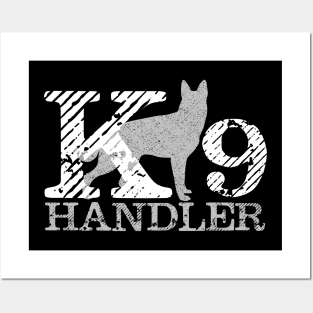 K9 Handler - German Shepherd Posters and Art